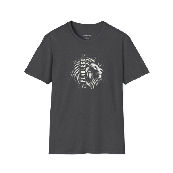 "Fearless" - Strength and Courage Lion Head Tee by BizOpGear (Light Design)